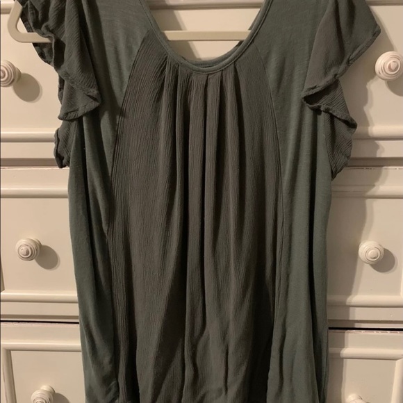 Francesca’s Alya Dark Green Blouse - Picture 2 of 5
